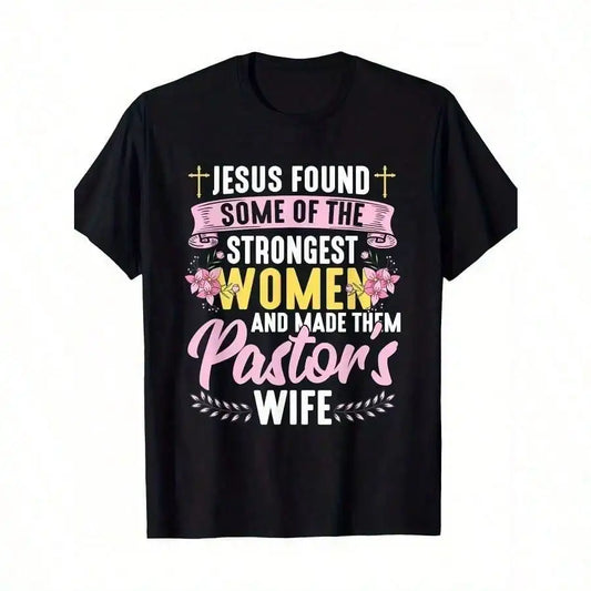 100% Cotton Pastor Wife Thanks Church Christian Gift T-shirt - 220g - Best