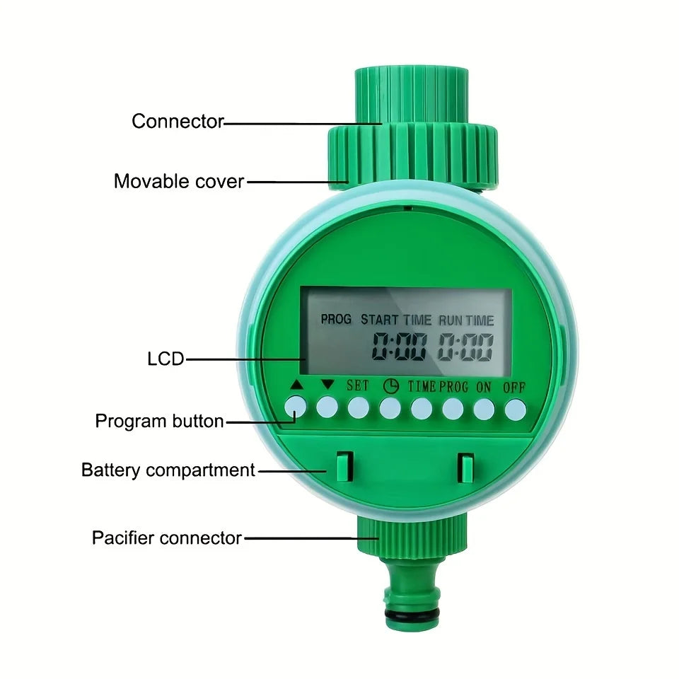 LCD Display Electronic Garden Watering Timer Automatic Irrigation Controller Intelligence Valve Watering Control Device