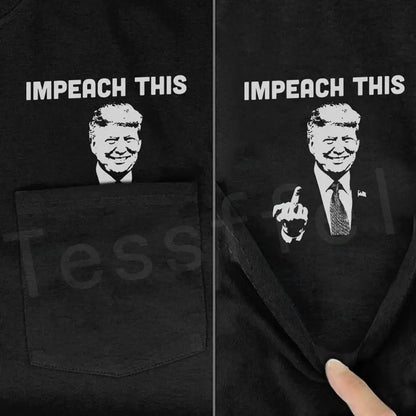 2020Newest NewFashion Donald Trump Pocket T-shirt Funny Harajuku Streetwear Summer Casual Cotton Tops Tees Short sleeve Shirt N1