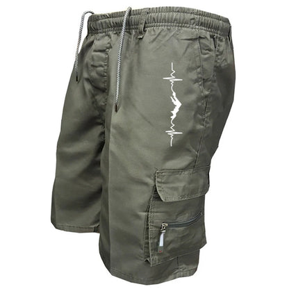 Men's Cargo Shorts Loose Casual Jogging Sweatpants Outdoor Summer Short Pants Sports Camouflage Trousers Work Hiking Short Pants