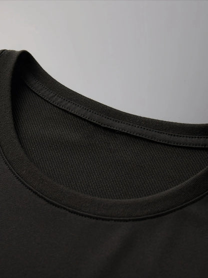 [Cotton Graphic Tee] 100% Cotton Men's Knight & Slogan Graphic Tee | Breathable Crew Neck T-Shirt with Medieval Soldier Design