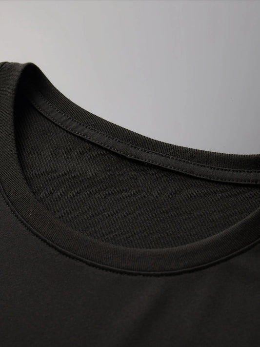 [Cotton Graphic Tee] 100% Cotton Men's Knight & Slogan Graphic Tee | Breathable Crew Neck T-Shirt with Medieval Soldier Design