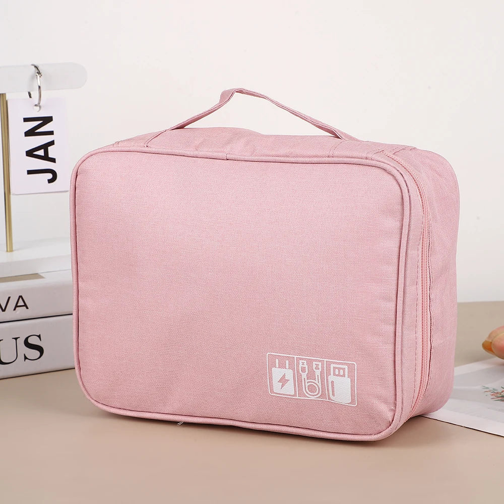 Cable Storage Bag Waterproof Digital Electronic Organizer Portable USB Data Line Charger Plug Storage Bag Travel Cable Organizer