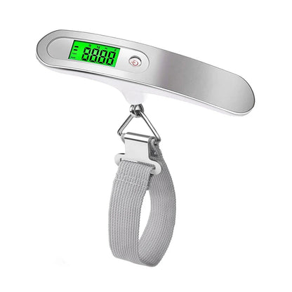 50kg Portable Hanging Scale Electronic Hand Luggage Scale Digital Display Suitcase 110lb Travel Baggage Bag Weighing Tools