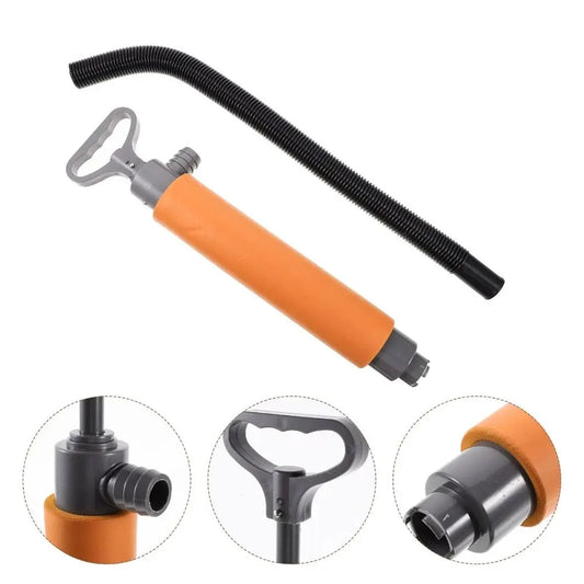 46CM Kayak Manual Pump Stretchable Portable Floating Hand Bilge Pump Easy To Use with Extension Tube Kayak Hand Drainage Pumps