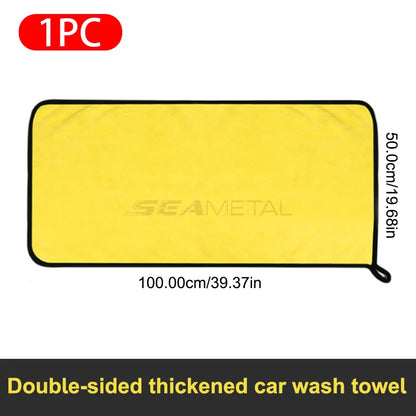 Cars Wash Microfiber Towel 30x30/60CM Car Cleaning Drying Cloth Hemming Cars Care Cloth Detailing Car Wash Towel