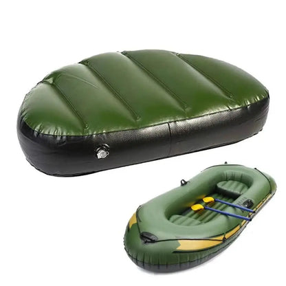 Waterproof Inflatable Seat Leakage-proof Water Sports Air Cushion Mat Green PVC Material Fishing Boat Cushion Kayak Accessories