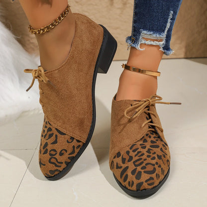 Plus Size Women's Shoes Spring Autumn New Style European Fashion Casual Front Lace Up Platform Shoes Rubber Sole Retro Design