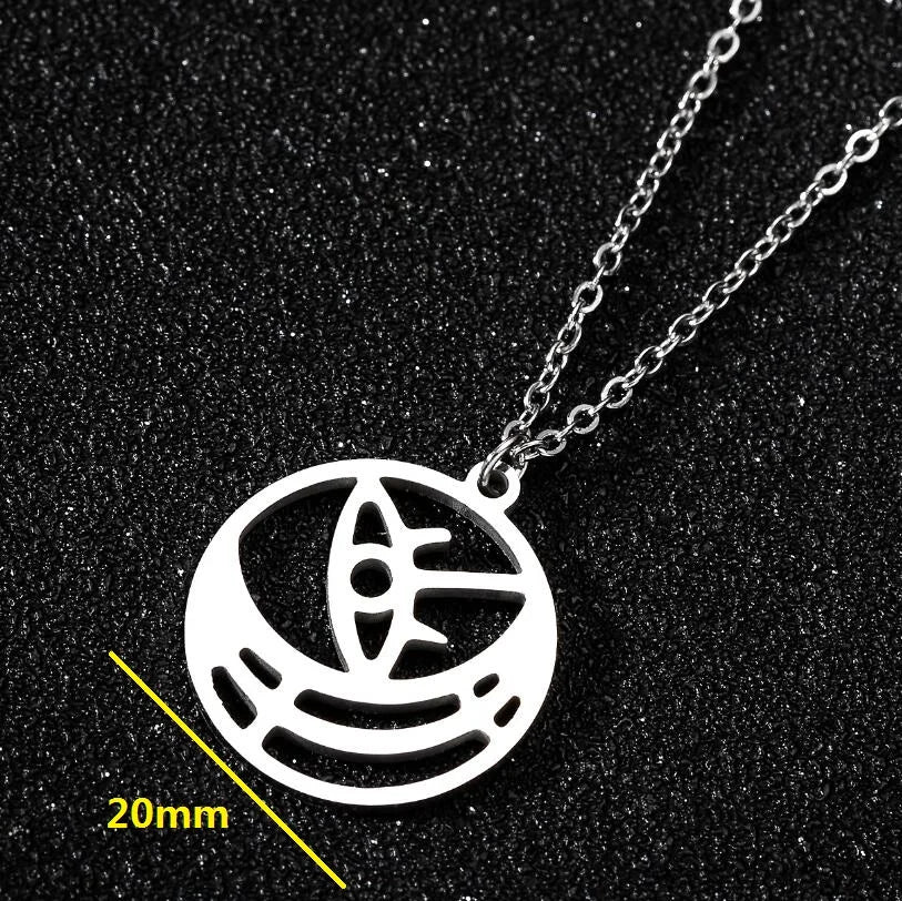 Sport Kayaking Pendant Neckalce Engraved Stainless Steel Jewelry for Women & Men Handmade Jewelry Surfing Boating Collares