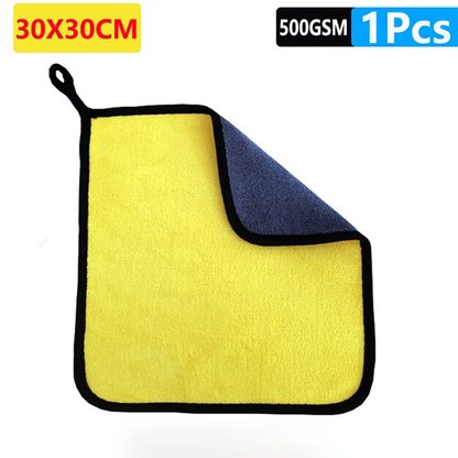 Cars Wash Microfiber Towel 30x30/60CM Car Cleaning Drying Cloth Hemming Cars Care Cloth Detailing Car Wash Towel