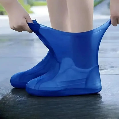 Waterproof Silicone Shoe Covers Protector Anti-Slip Boot For Outdoor Rainy Day Reusable Non-Slip Wear-Resistant Rain Shoe Covers