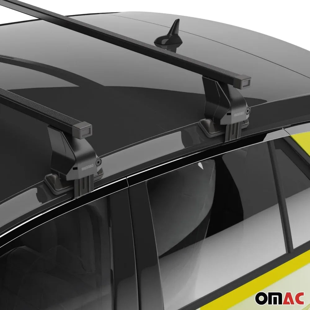 Smooth Roof Racks Cross Bars Luggage Carrier for Toyota Prius 2019-2022 Black 2 Pcs Anti-Theft for Travel Kayak Canoe Surf Ski
