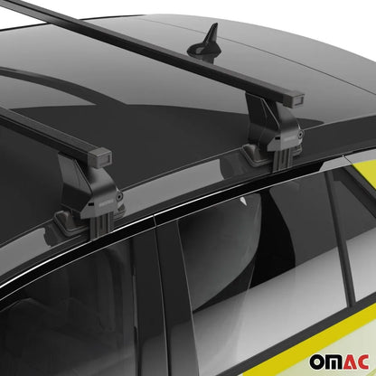 Smooth Roof Racks Cross Bars Luggage Carrier for Toyota Prius 2019-2022 Black 2 Pcs Anti-Theft for Travel Kayak Canoe Surf Ski