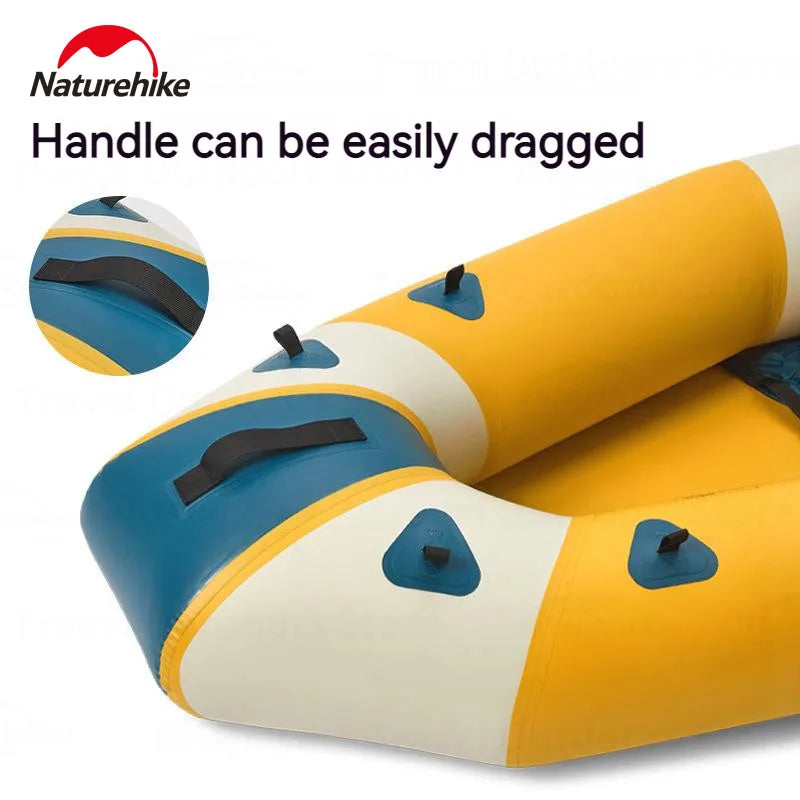 Naturehike 2023NEW LOUD inflatable kayak portable folding 210D nylon water attack boat fishing boat water sports 1-2 people