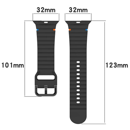 Silicone Strap for Apple watch Ultra Band 49mm 46mm 45mm 42mm 44mm 40mm 41mm correa bracelet belt iWatch series 10 9 8 6 7 5 SE