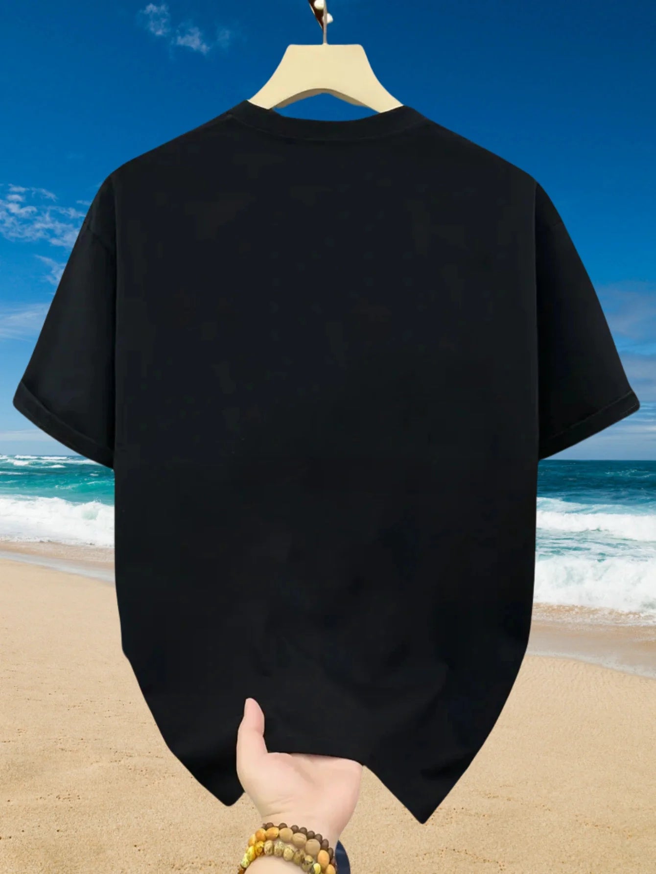 Men'S 100% Cotton T-Shirt with Diamond Pattern - Casual, Comfortable, and Versatile Short Sleeve Top for All Seasons