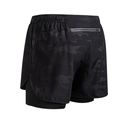 Men's Running Shorts 2025 New Release Gym Fitness 2-in-1 Exercise Summer Quick Dry Trendy Personalized Running Shorts