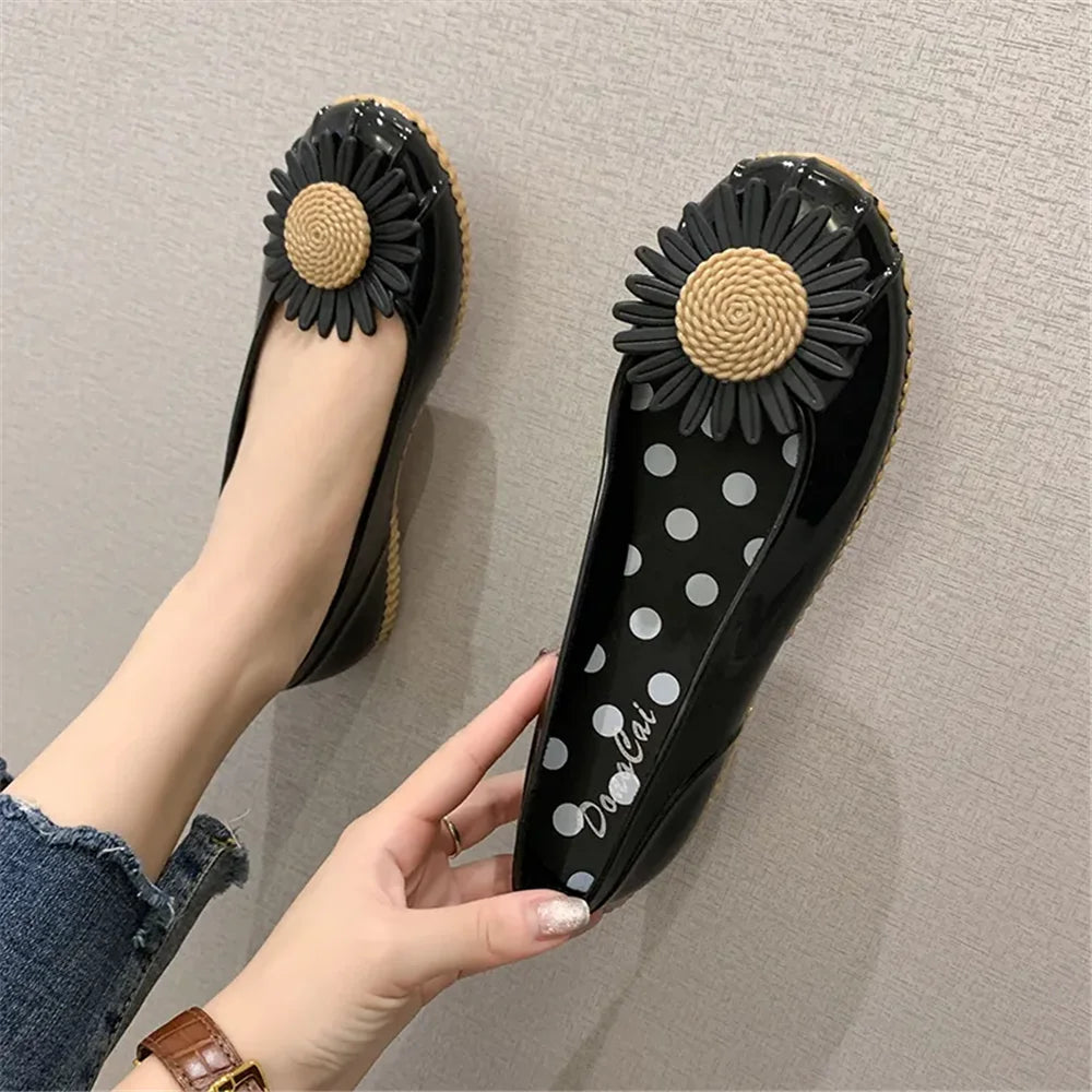 zapatos de mujer women fashion anti skid rubber round toe comfort slip on bow tie flat shoes lady classic comfort loafers c605