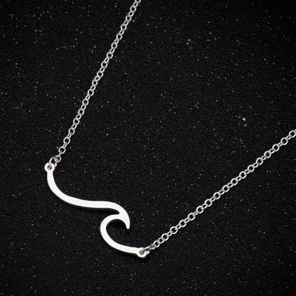 Sport Kayaking Pendant Neckalce Engraved Stainless Steel Jewelry for Women & Men Handmade Jewelry Surfing Boating Collares