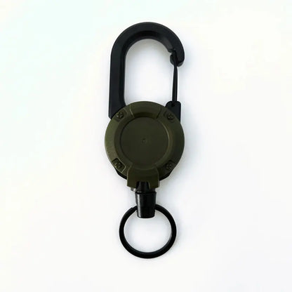 1/3Pcs Automatic Retractable Wire Rope Antitheft Easy-to-pull Buckle Rope Elastic Keychain Sporty Retractable Key Ring Anti Lost