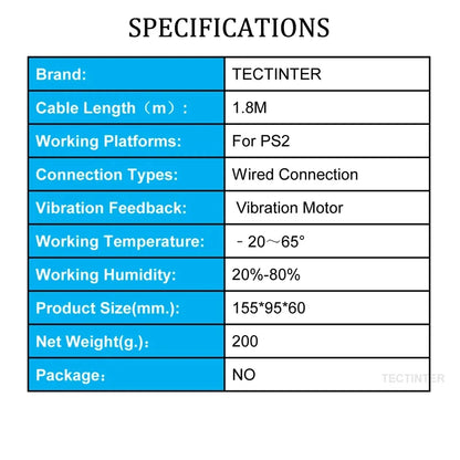 Wired Controller For SONY PS2 Gampad Remote For Playstation 2 Console Controle For PS2 Gamestick For PS2 Accessories