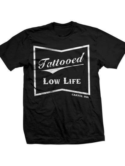 Cuttle Ink Tattoo Low Life Men'S T-shirt