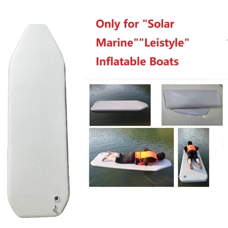 2023 New Multi-Size Air Deck Only for Solar Marine 175-360cm Inflatable Boats Thickened PVC Air Bottoms Floor for Kayak