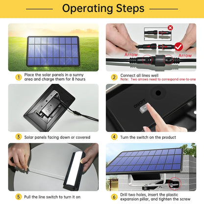 Solar Lights Indoor Outdoor Solar Shed Light With Pull Wire Switch Solar Pendant Light for Patio Porch Barn Farm House With Line