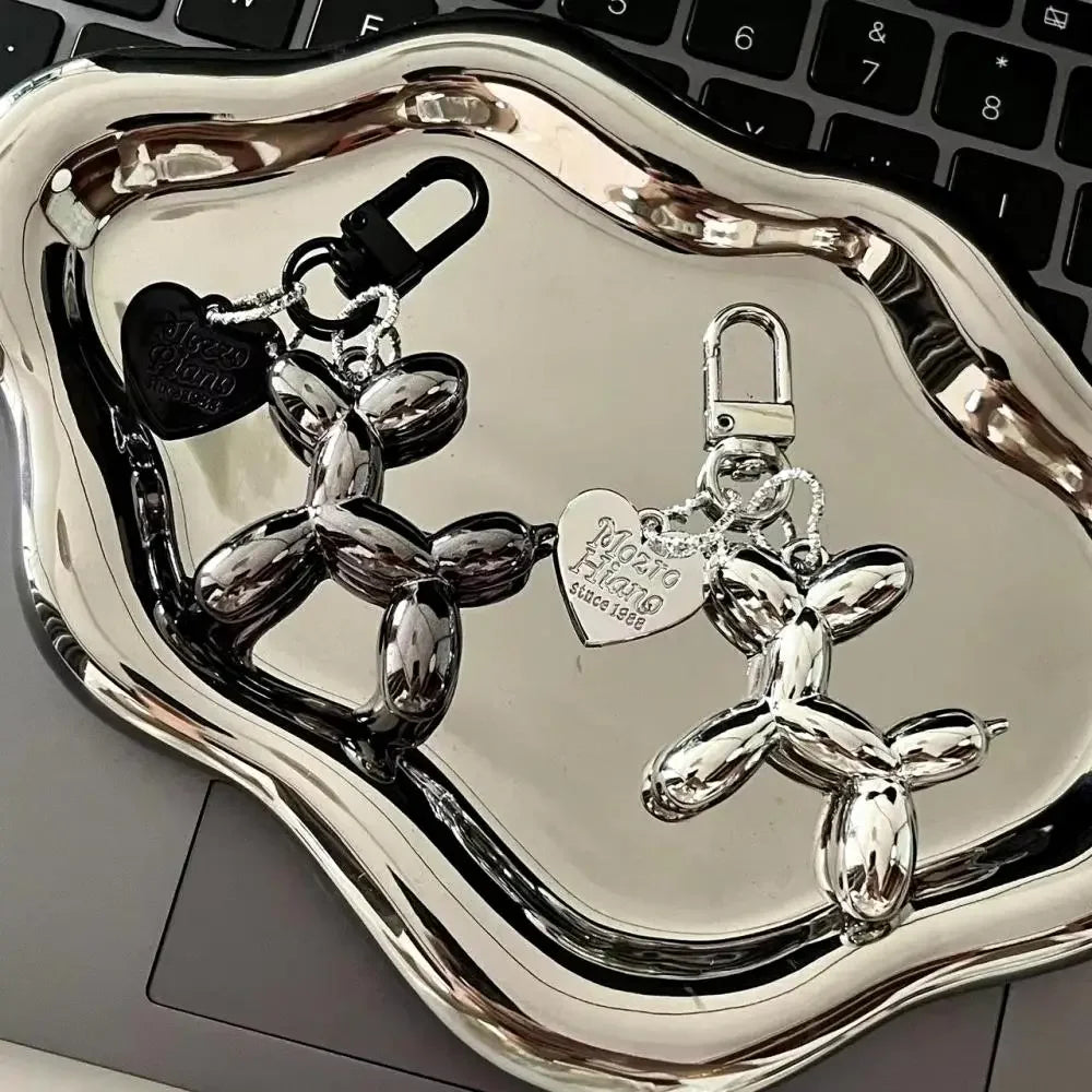Fashion Keychain Punk Y2K Balloon Dog Keychains For Handbag Backpack Pendant Girl's Car Key Ring Key Chain Accessories