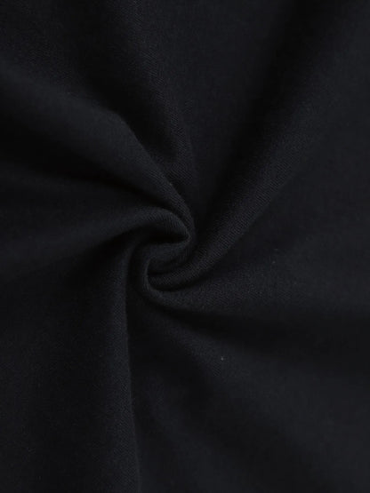 1pc Black Cotton "They Call Me GG Gangster Grandma" Graphic T-Shirt with Combed Design, Short Sleeve, Round Neck