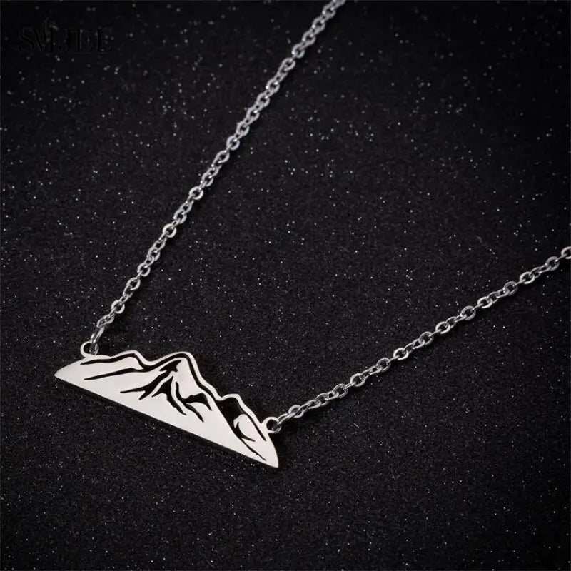 Sport Kayaking Pendant Neckalce Engraved Stainless Steel Jewelry for Women & Men Handmade Jewelry Surfing Boating Collares