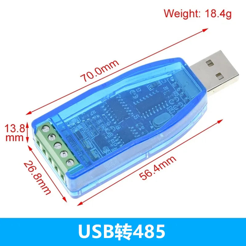 Industrial USB To RS485 Communication Module Bidirectional Half Duplex Serial Line Converter TVS Protection U485CH340G Converter
