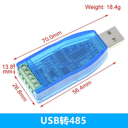 Industrial USB To RS485 Communication Module Bidirectional Half Duplex Serial Line Converter TVS Protection U485CH340G Converter
