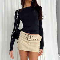 Women Short Sleeve T-shirts Causal O Neck Solid Slim Fit Tee Summer Sexy Basic Crop Top Simple T Shirt Female Y2K Tops Clothes