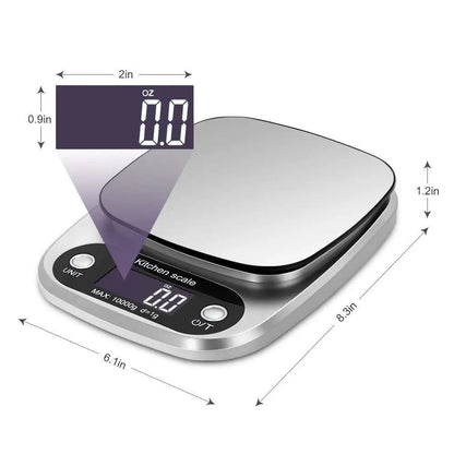 1pc Accurate Digital Kitchen Scale for Cooking and Baking - 22lb Capacity in Grams and Ounces Perfect for Coffee Meat and More