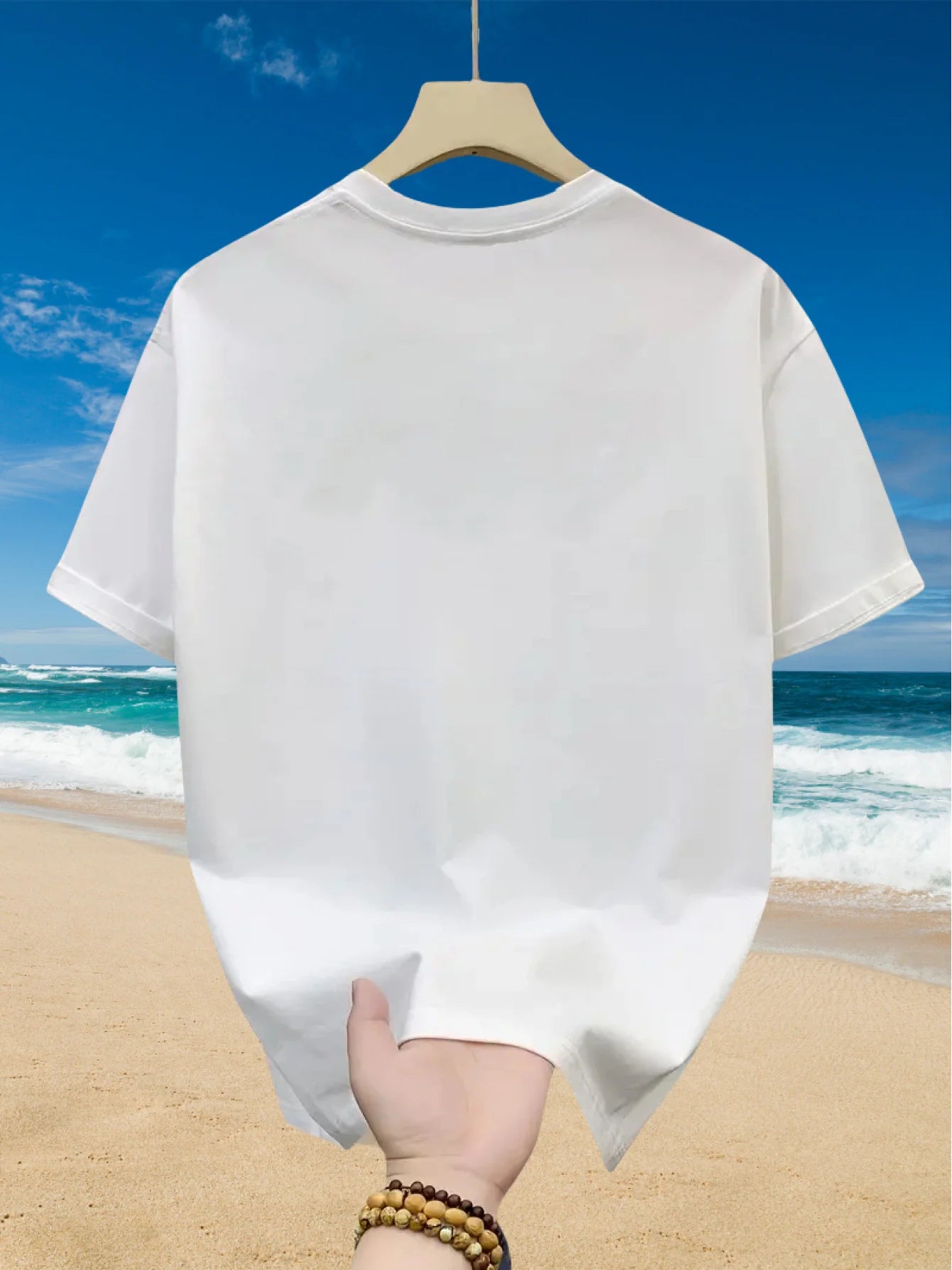 Men'S 100% Cotton T-Shirt with Diamond Pattern - Casual, Comfortable, and Versatile Short Sleeve Top for All Seasons