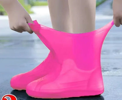 Waterproof Silicone Shoe Covers Protector Anti-Slip Boot For Outdoor Rainy Day Reusable Non-Slip Wear-Resistant Rain Shoe Covers