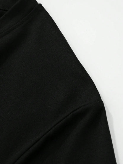 Men's Summer Slogan Print Round Neck Short Sleeve Casual T-Shirt