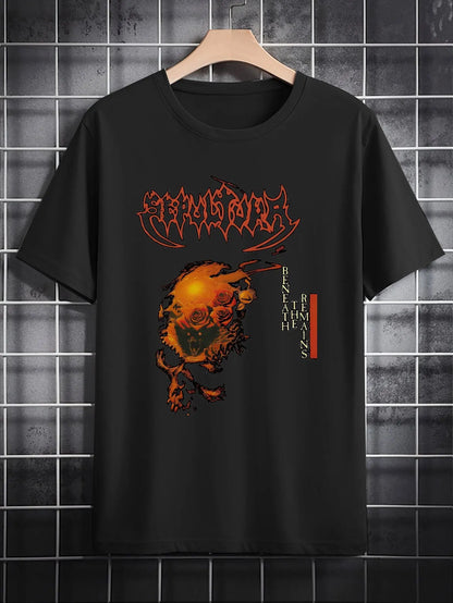 Vintage Band Men'S Casual Crew Neck T-Shirt, Print Design Men'S Top, Gift for Men