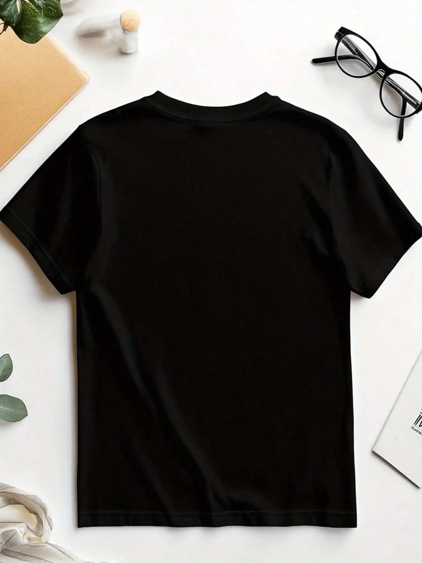 Shih Tzu Trick Graphic T-Shirt, 100% Cotton Crew Neck Tee, Casual Short Sleeve Pullover with Di