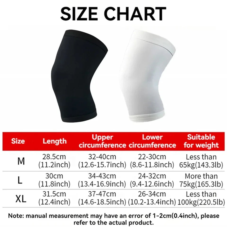 1Pcs Basketball Sports Knee Pads Unisex Elastic Knitted  Compression Leg Warmers for Outdoor Running Cycling Mountaineering