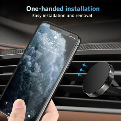 Car Air Vent Magnetic Phone Holder GPS Smartphone Stand Mount For Mag-safe iPhone 16 15 14 13 12 Pro Xiaomi Samsung Mini Stand