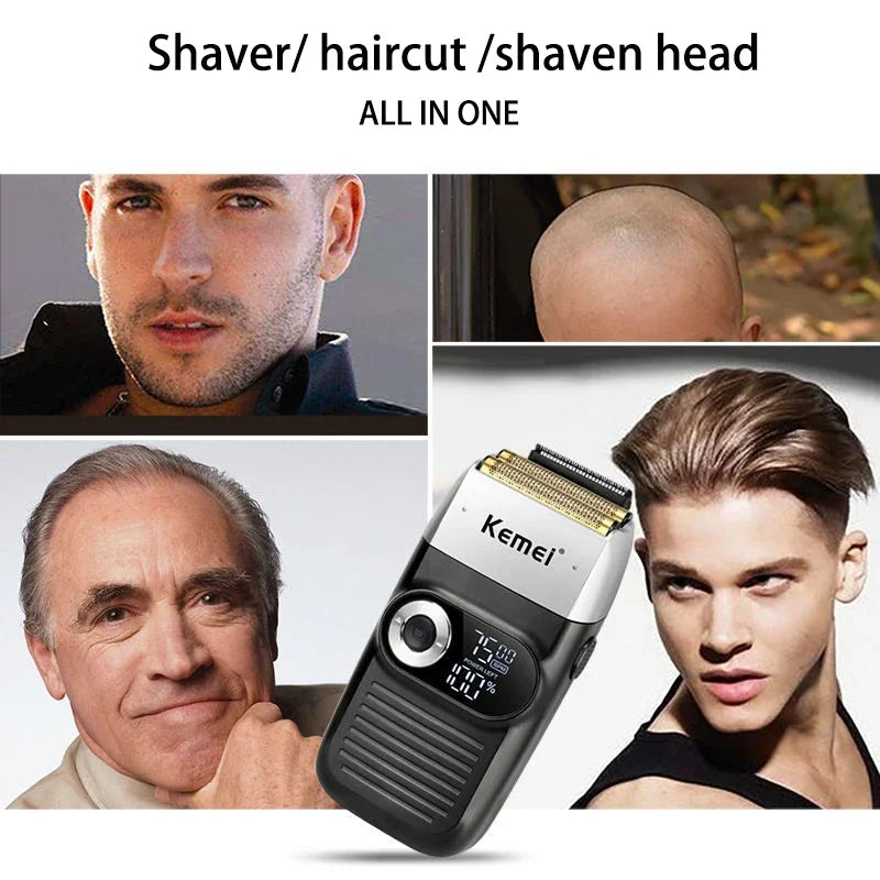 Kemei-Professional Hair Clipper Kit, Electric Shaver, Male Hair Cutting Machine, Men's Trimmer Machine, KM-2299, KM-2026,KM-5083