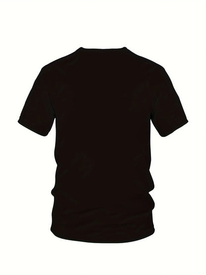 Short Sleeve Men s ITALIA Graphic Print Crew Neck T-shirt for Summer Outdoor