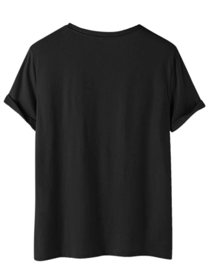 Fashion Forward Mens Black Cat Print T-Shirt - Stylish Hip Hop Crew Neck Tee for Summer Vacations & Unique Gifts - Comfortable