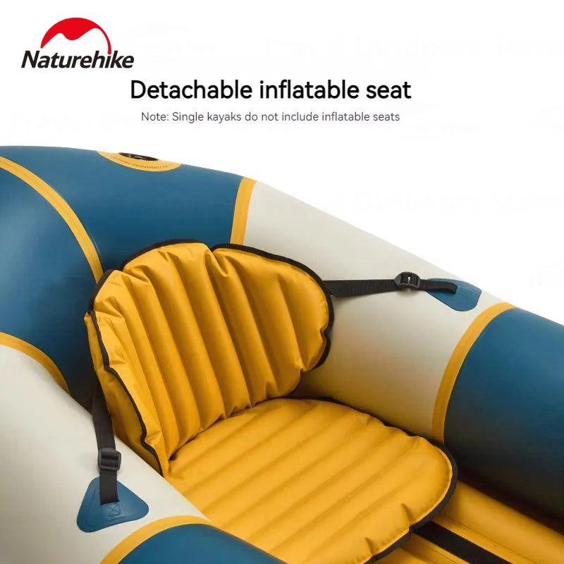 Naturehike 2023NEW LOUD inflatable kayak portable folding 210D nylon water attack boat fishing boat water sports 1-2 people