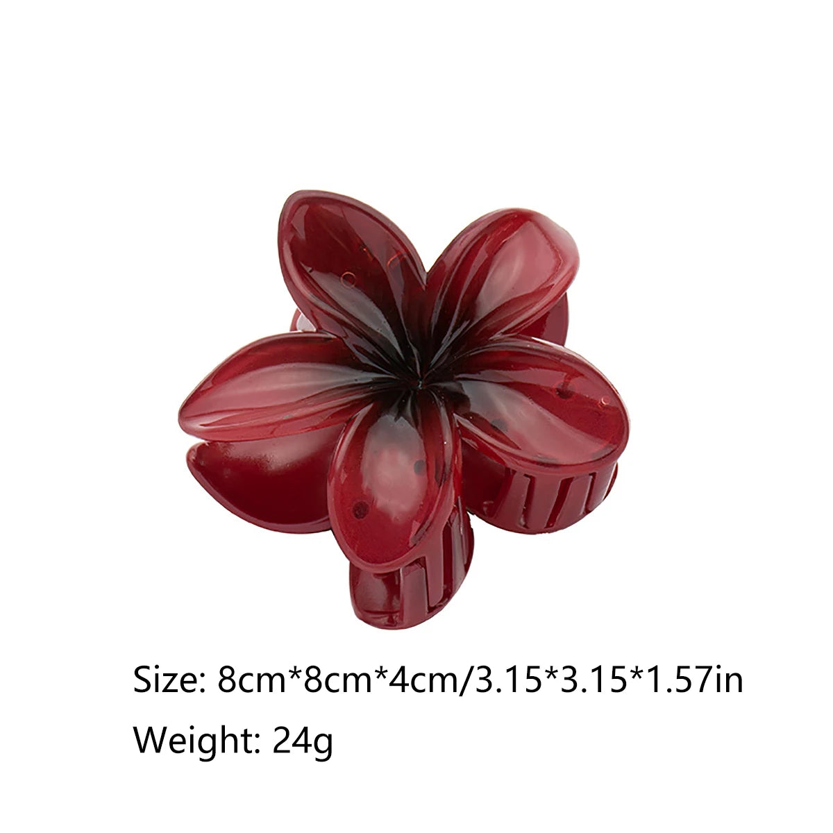Gradient Frangipani Hair Clip Plumeria Hairpin Ins Style Ponytail Holder Barrette Sweet Shark Claws Party Hair Accessories