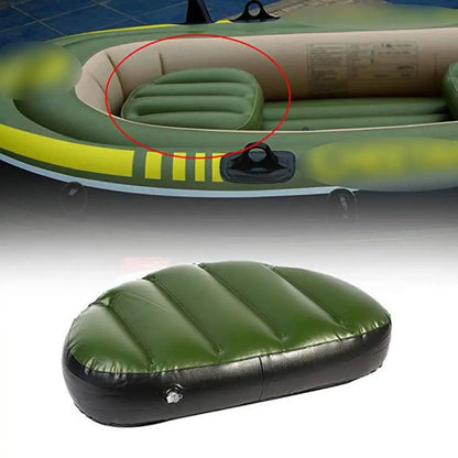 Waterproof Inflatable Seat Leakage-proof Water Sports Air Cushion Mat Green PVC Material Fishing Boat Cushion Kayak Accessories