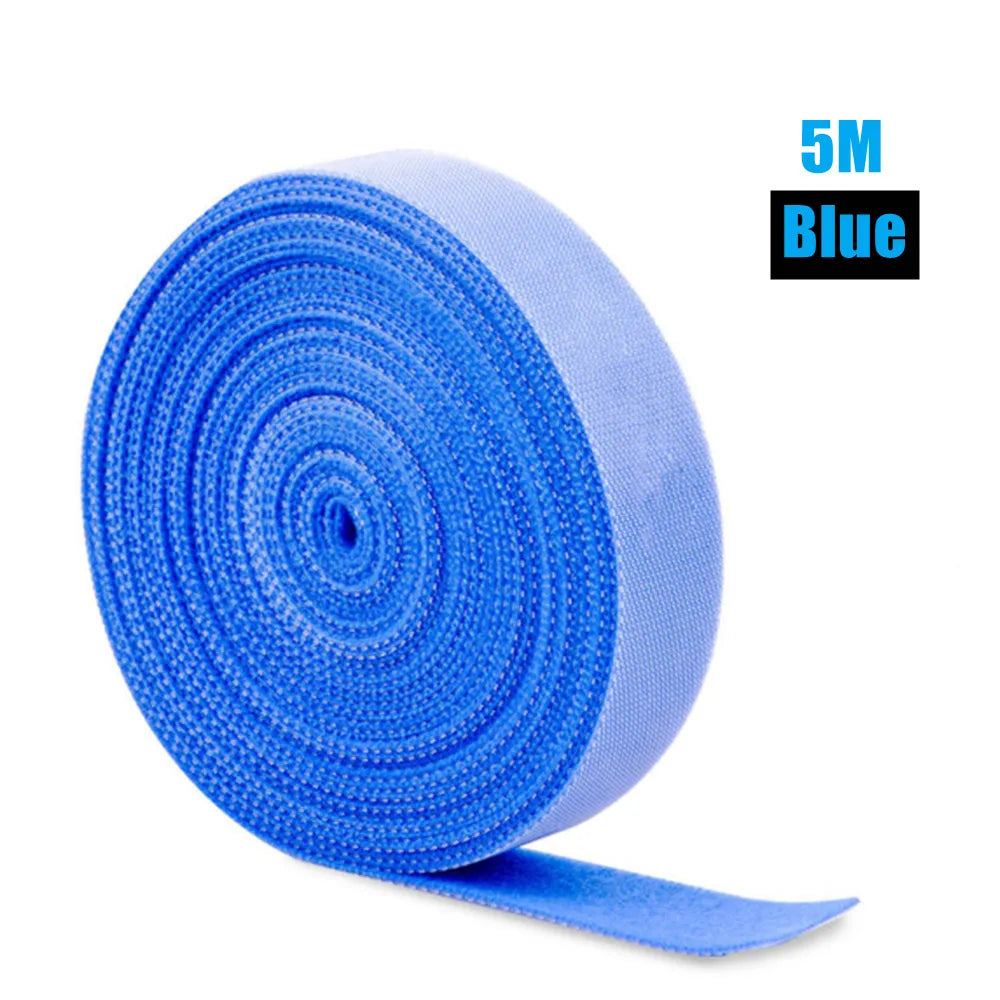 Toocki 5m Organizer Cable Management Tearable Organizador Cables 10mm Width Winder Ties Phone Accessories Wire Cord Organizer