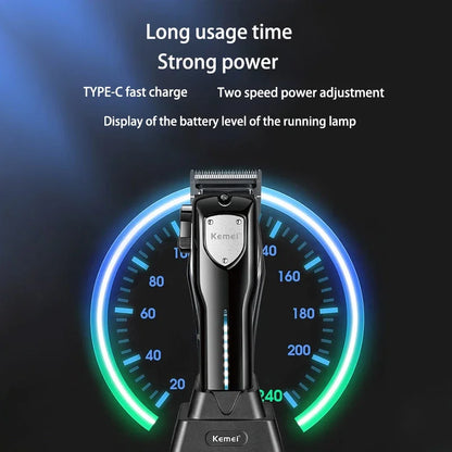 Kemei-Professional Hair Clipper Kit, Electric Shaver, Male Hair Cutting Machine, Men's Trimmer Machine, KM-2299, KM-2026,KM-5083